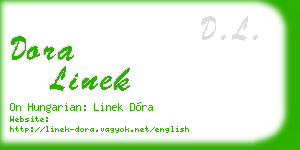 dora linek business card